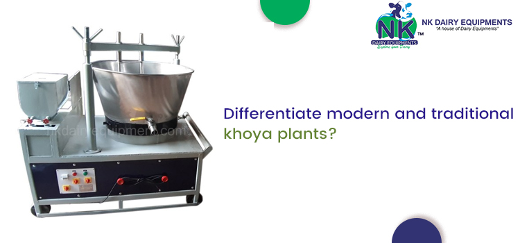 Explain the conventional and contemporary khoya-making process?